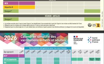 Calendrier vaccinal 2026